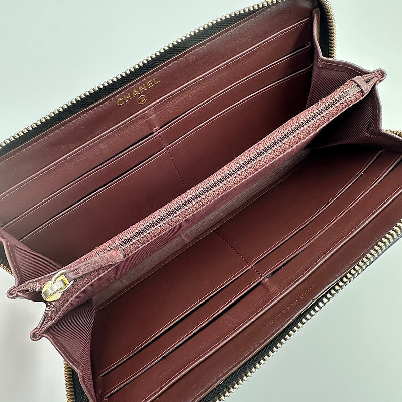 Portefeuille zippé classique