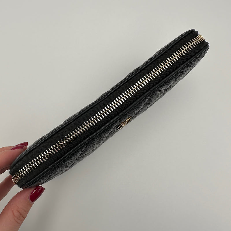 Portefeuille zippé classique