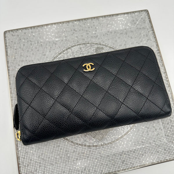 Portefeuille zippé classique