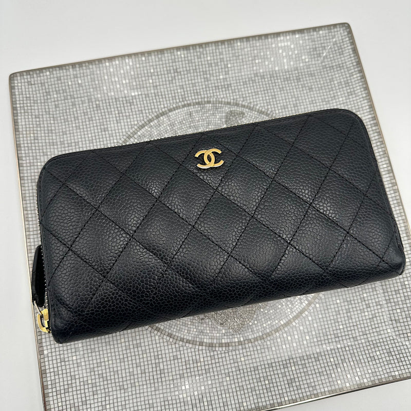 Portefeuille zippé classique