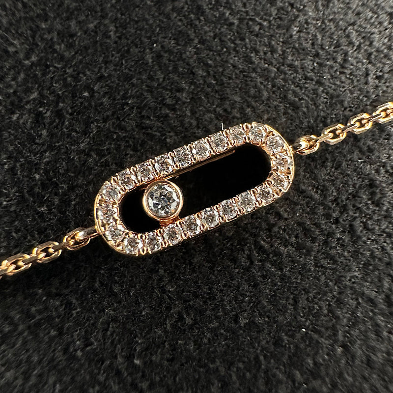 Bracelet Move Uno or rose & diamants