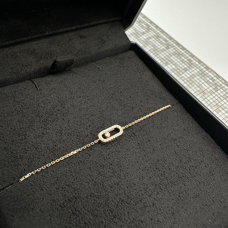 Bracelet Move Uno or rose & diamants