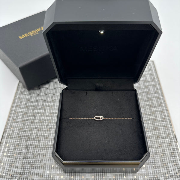 Bracelet Move Uno or rose & diamants