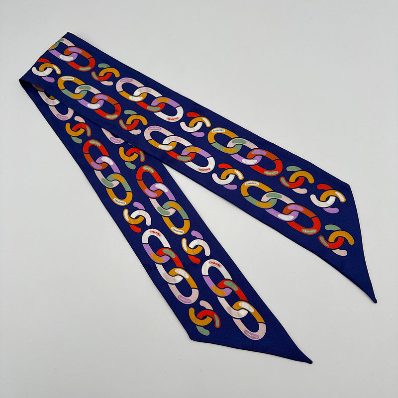 Slim bandeau maillons bleu