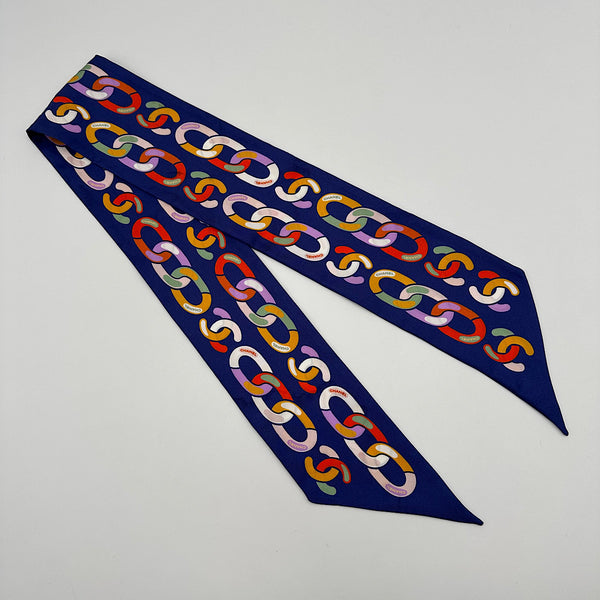 Slim bandeau maillons bleu
