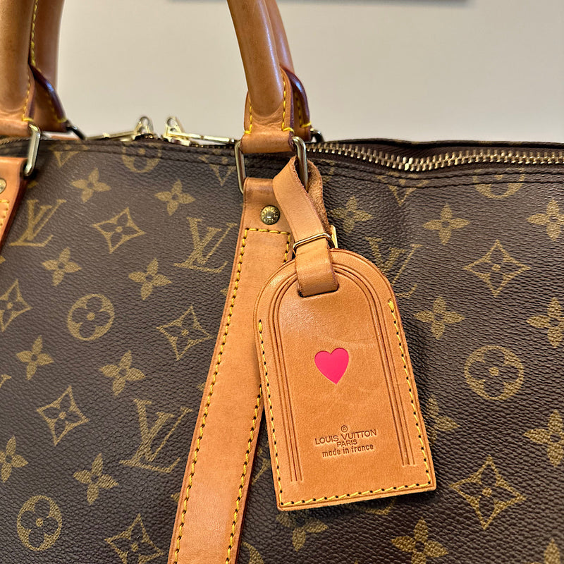 Porte-adresse cœur rose fuchsia