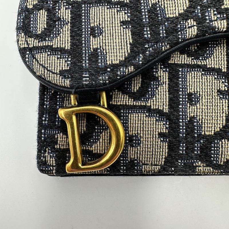 Porte-cartes Bloom Saddle Dior