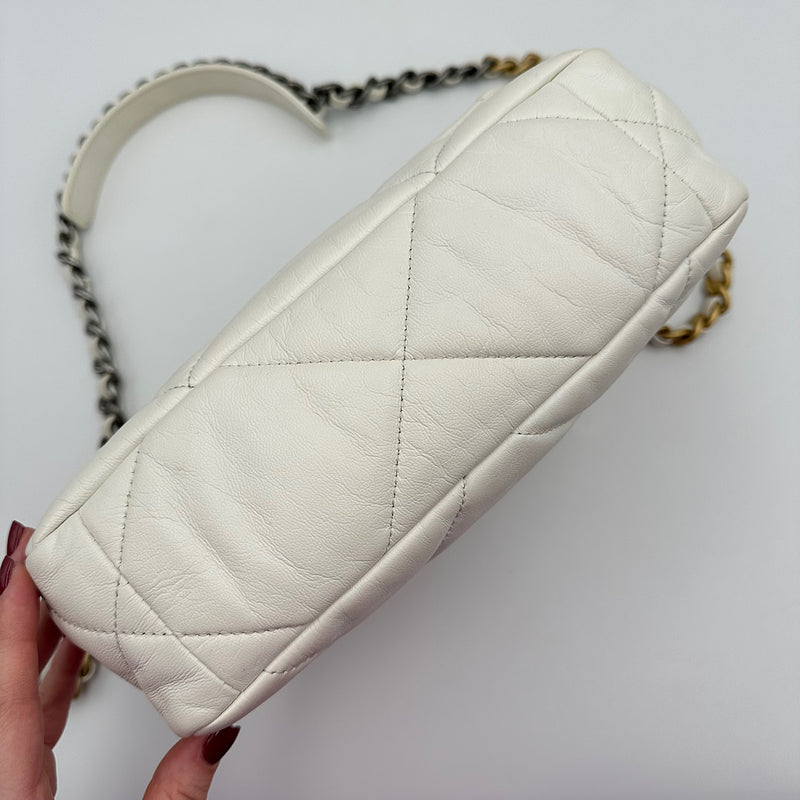 Sac Chanel 19 agneau blanc