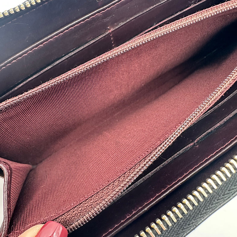 Portefeuille zippé classique