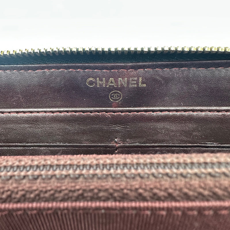 Portefeuille zippé classique