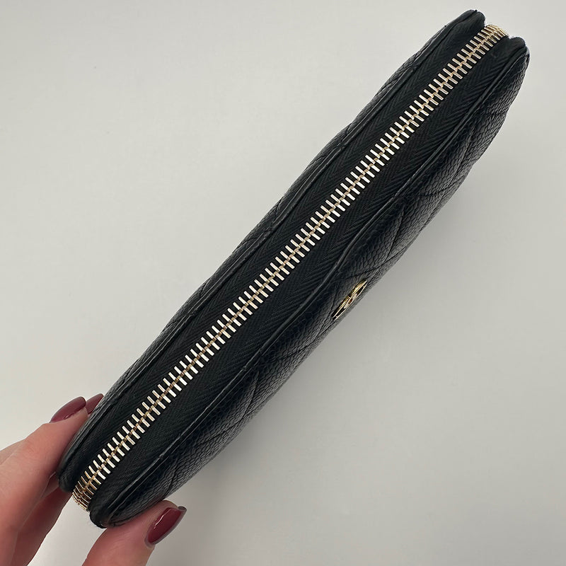 Portefeuille zippé classique