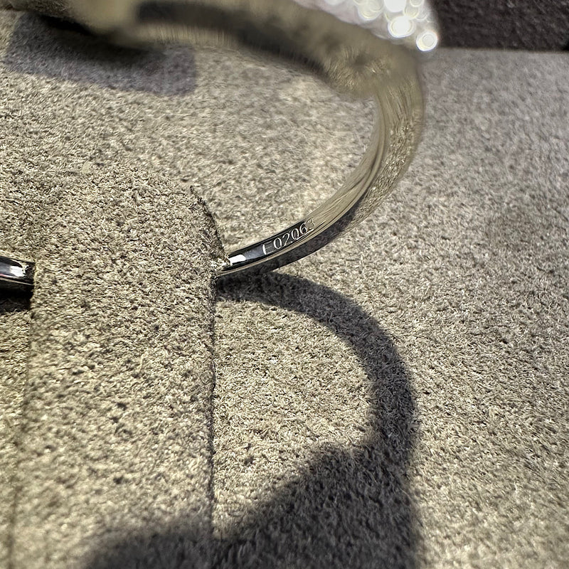 Bague Move Uno or gris & diamants T52