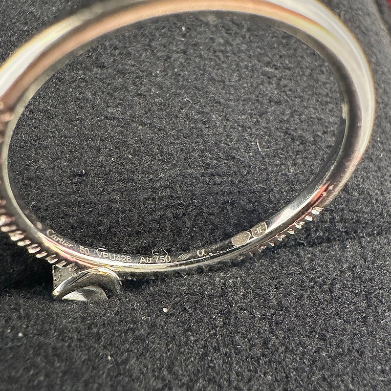 Bague Étincelle T.50 or gris & diamants