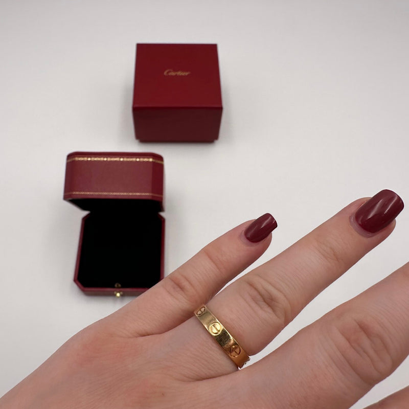 Bague Love taille 50 or rose