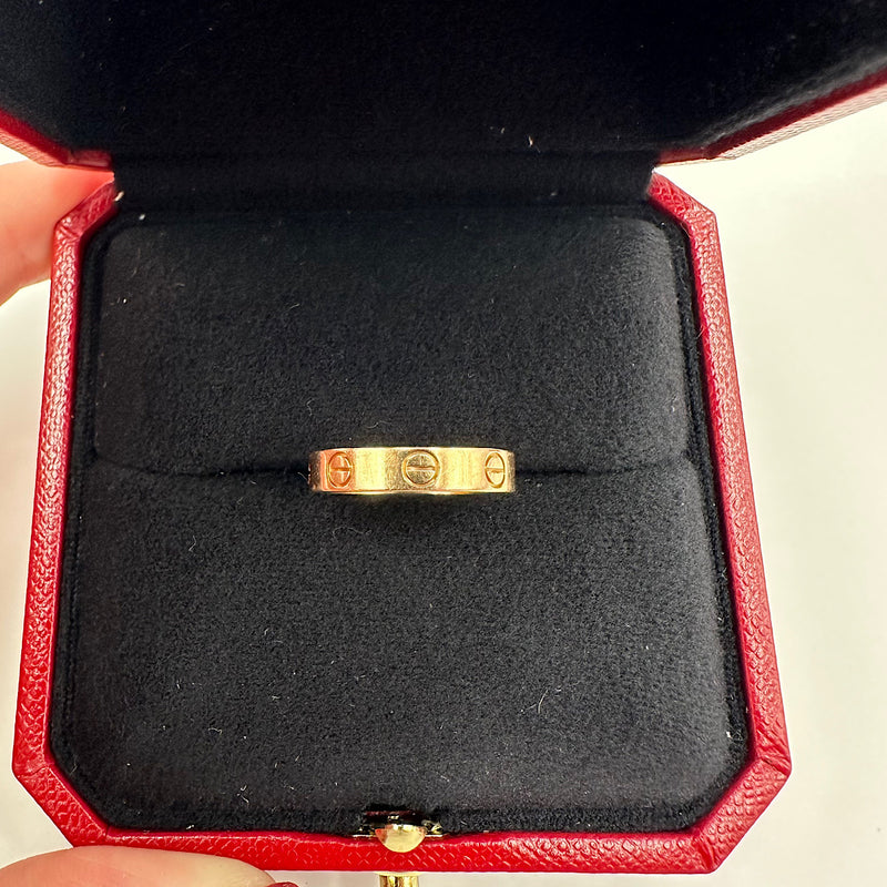 Bague Love taille 50 or rose