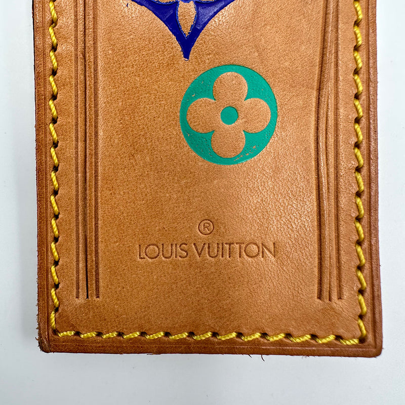 Porte-adresse fleurs Monogram