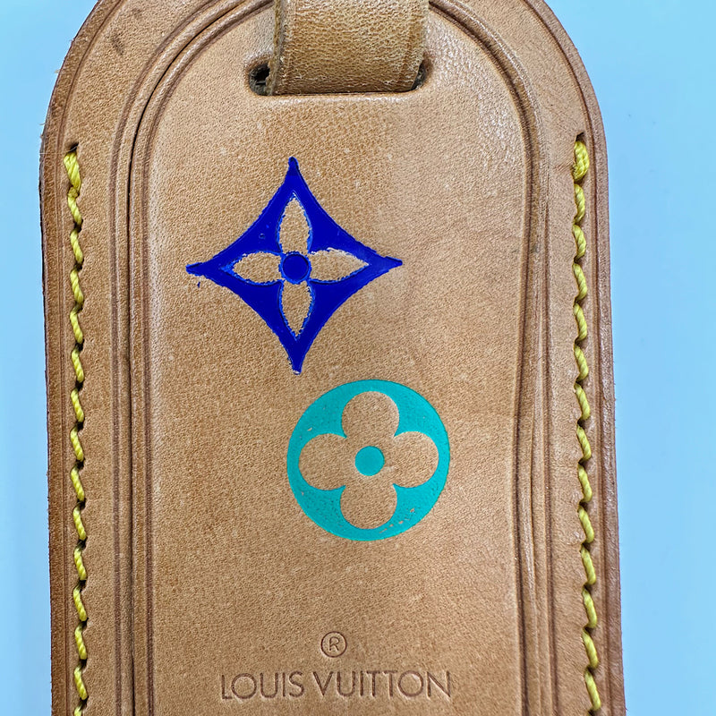 Porte-adresse fleurs Monogram