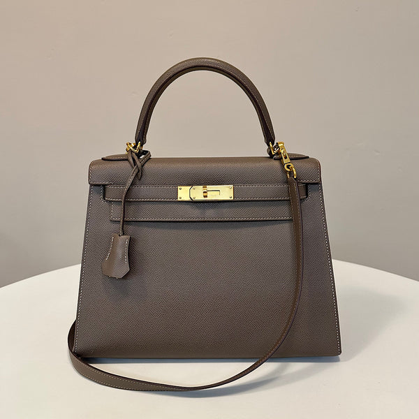 Kelly 28 sellier étoupe