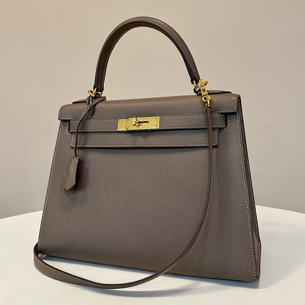 Kelly 28 sellier étoupe