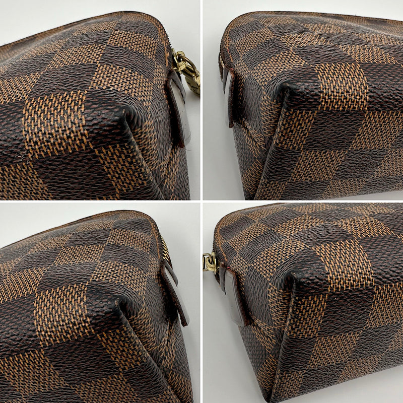 Pochette cosmétique PM damier ébène