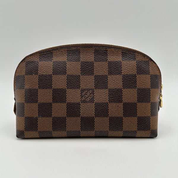 Pochette cosmétique PM damier ébène