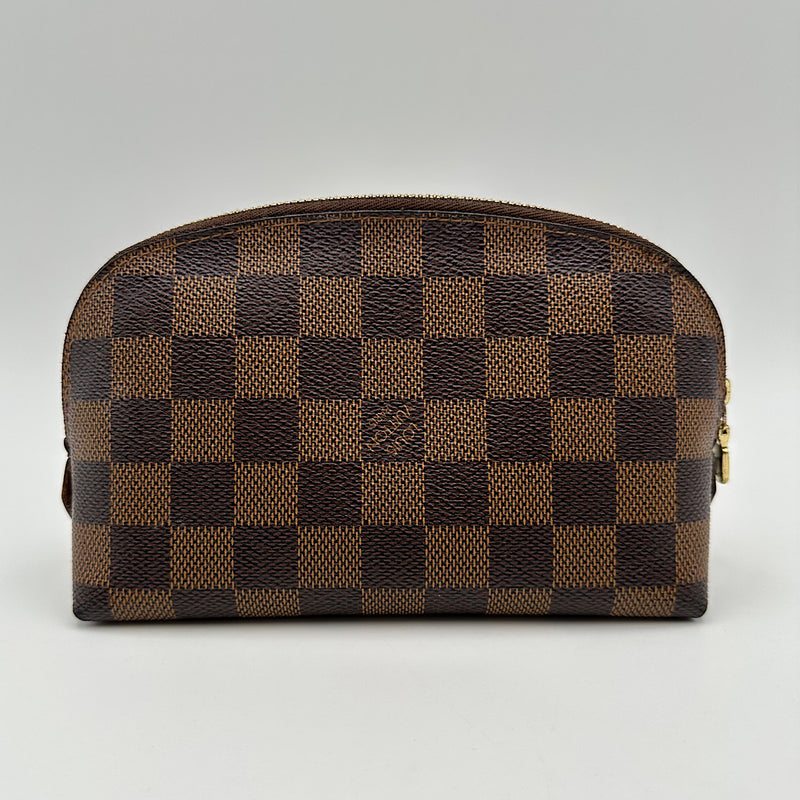 Pochette cosmétique PM damier ébène