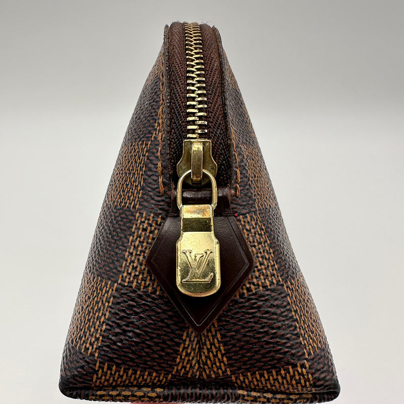 Pochette cosmétique PM damier ébène