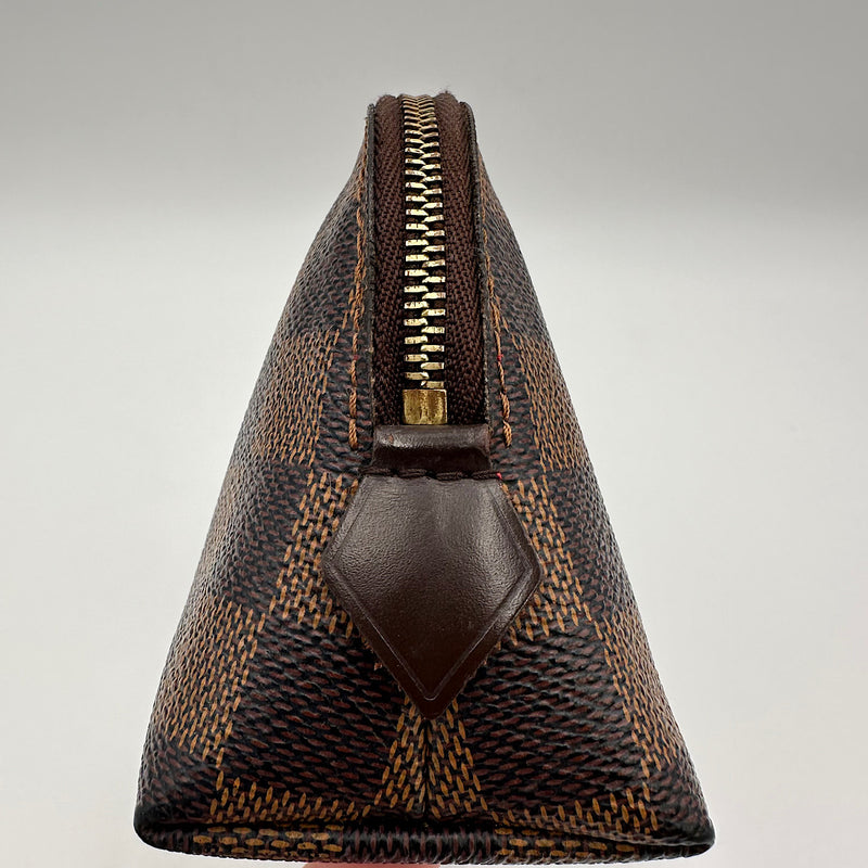 Pochette cosmétique PM damier ébène