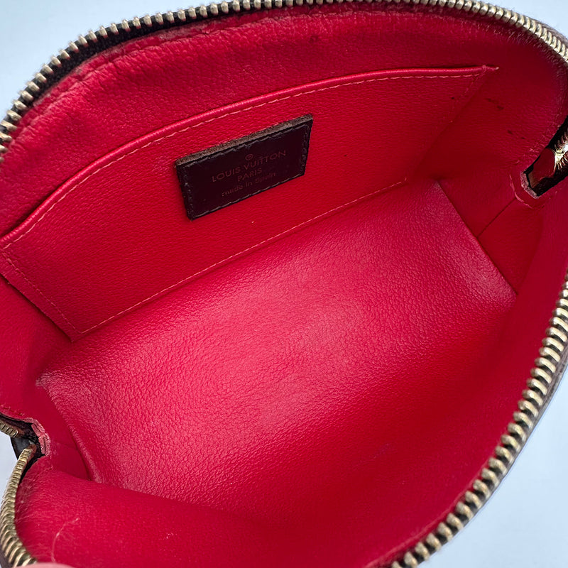 Pochette cosmétique PM damier ébène