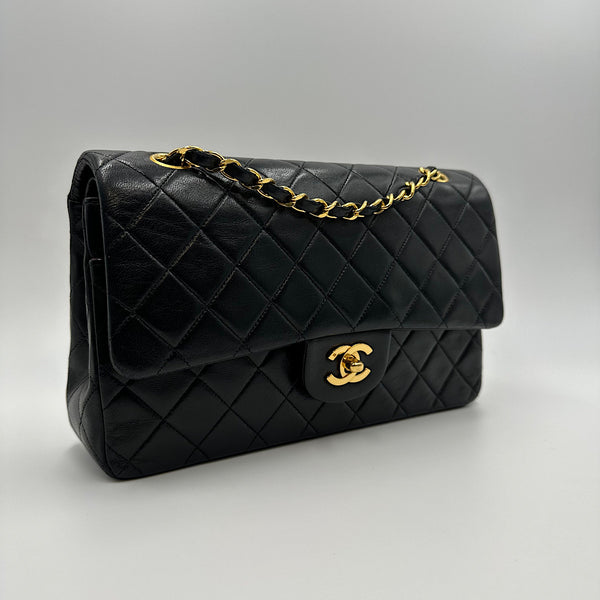 Timeless medium agneau noir et or