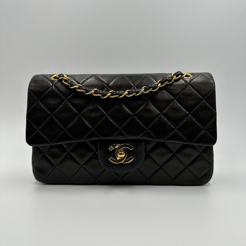 Petit sac classique agneau noir