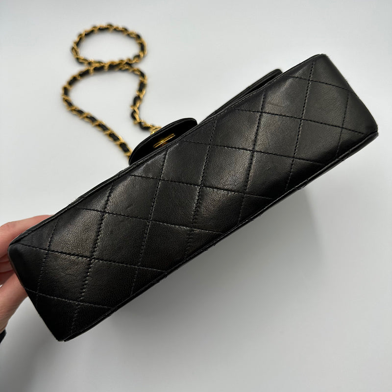 Petit sac classique agneau noir