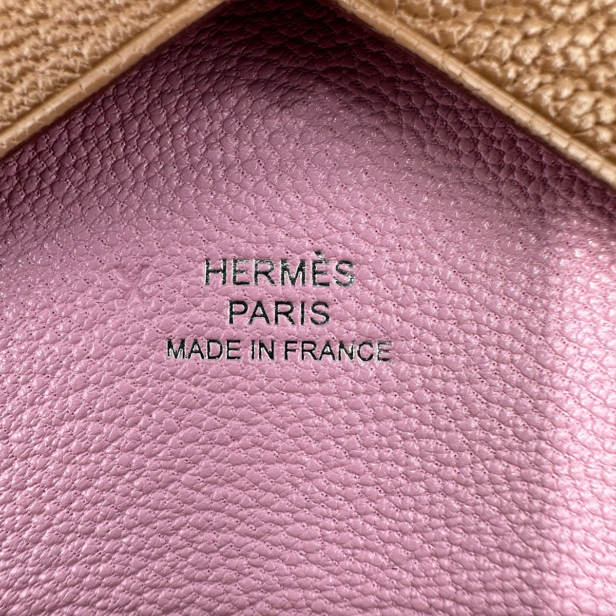Porte-cartes Hermès Calvi Duo Mauve Sylvestre - Neuf Avec étiquettes Dans Sa Boîte